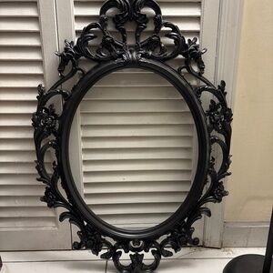 Black IKEA Ung Gothic scroll frame no mirror